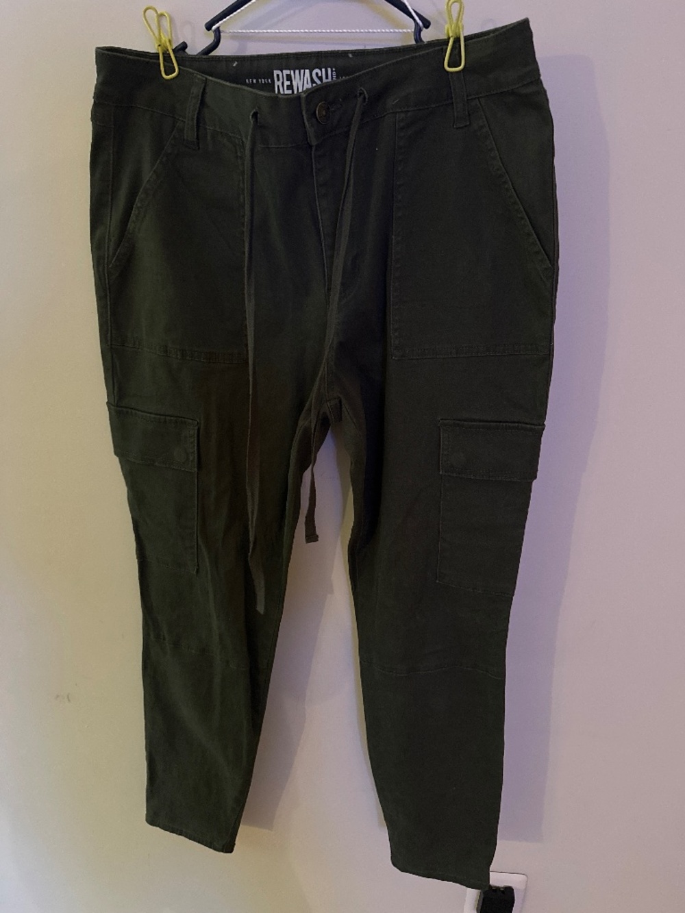 Rewash Brand olive green cargo pants